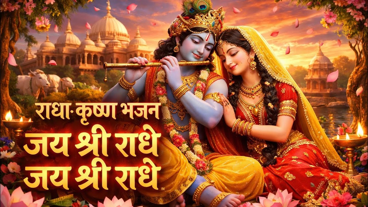 🌼 जय श्री राधे जय श्री राधे | Cinematic Radha Krishna Bhajan | मन को छू लेने वाला भजन🙏🙏