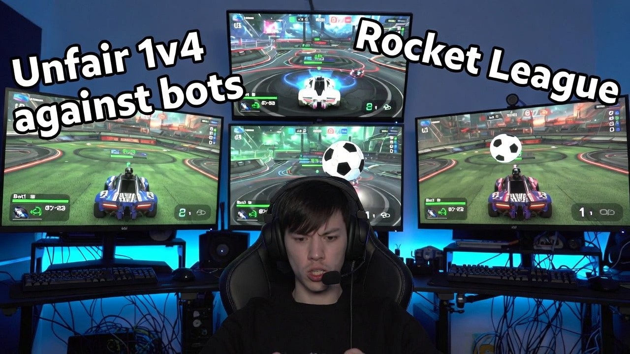 1v4 UNFAIR ALL-STAR BOTS CHALLENGE! Can I Win Solo? 😱 Rocket League PS4 LIVE 🚀
