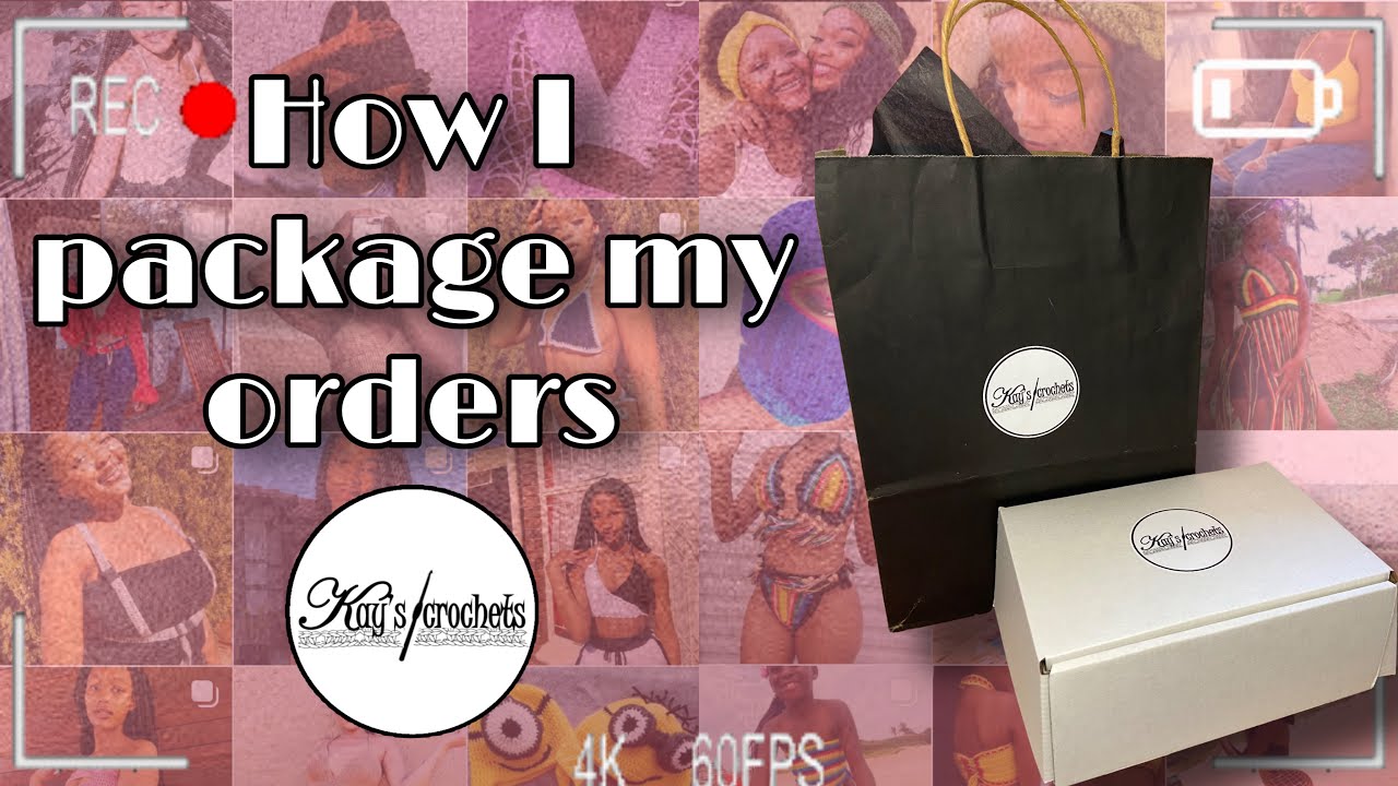 How I package orders | Affordable Crochet Business Packaging | Entrepreneur | South African YouTuber