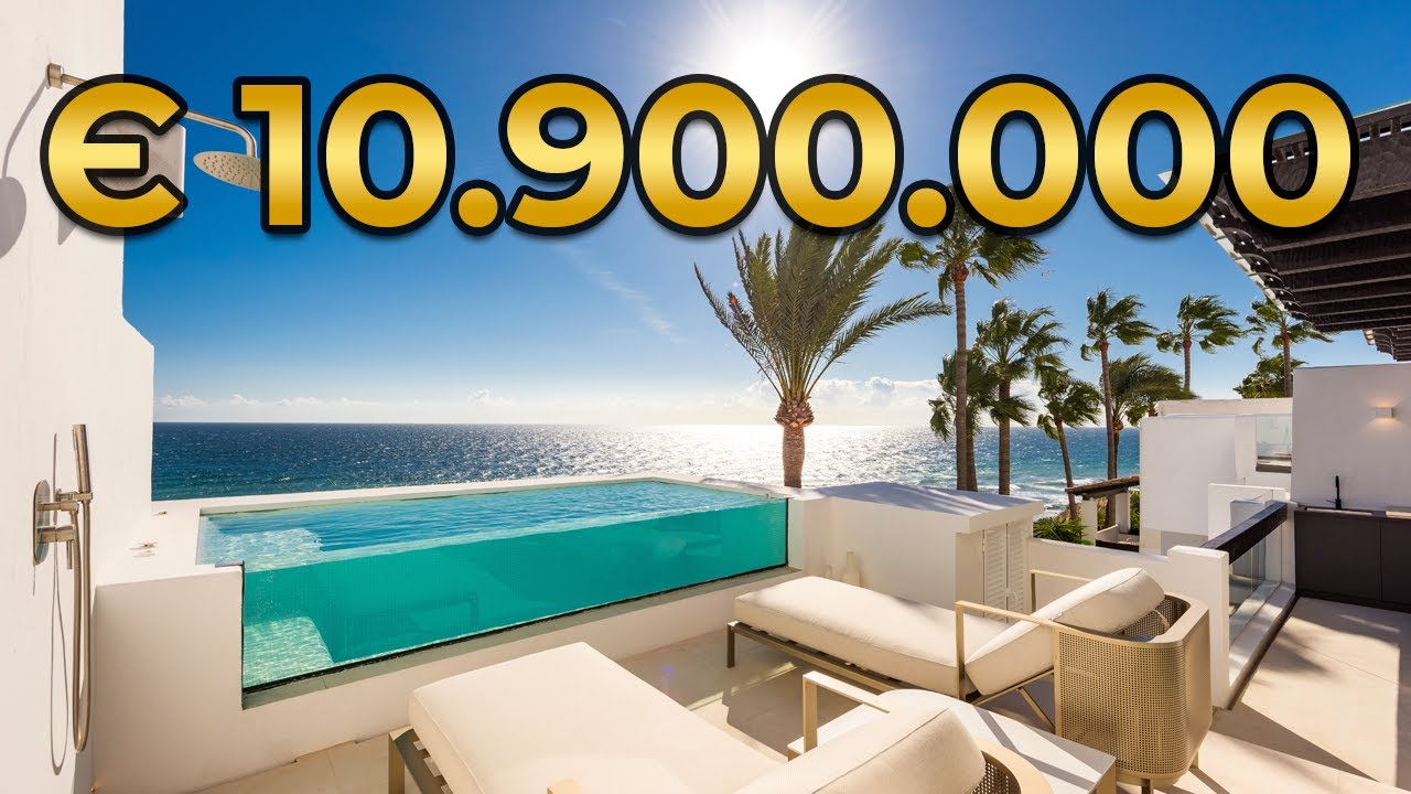 Touring a 10.9M BEACHFRONT PENTHOUSE FOR SALE IN PUENTE ROMANO | Marbella, Spain