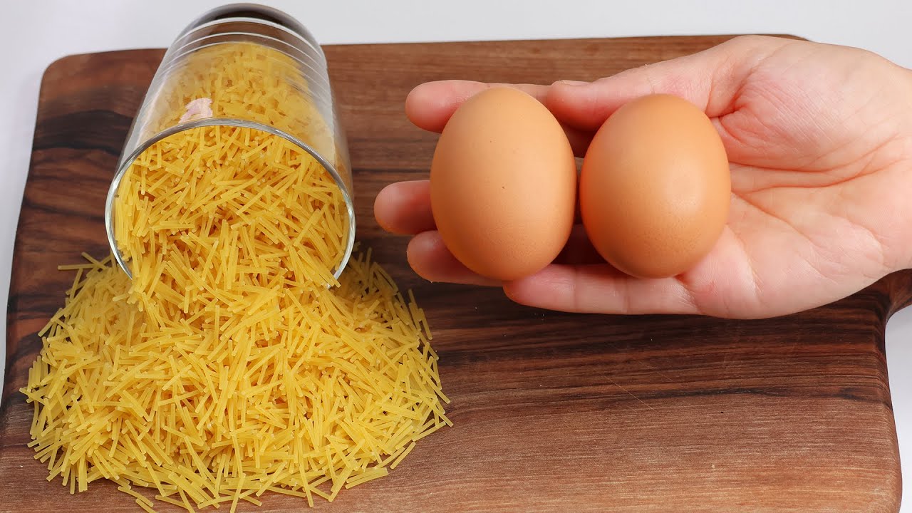 عندك 2 بيضات وشعيرية في البيت! ومحضرتيهاش فقد ضيتي نصف عمرك ستحب المذاق وستندهش من النتيجة😍