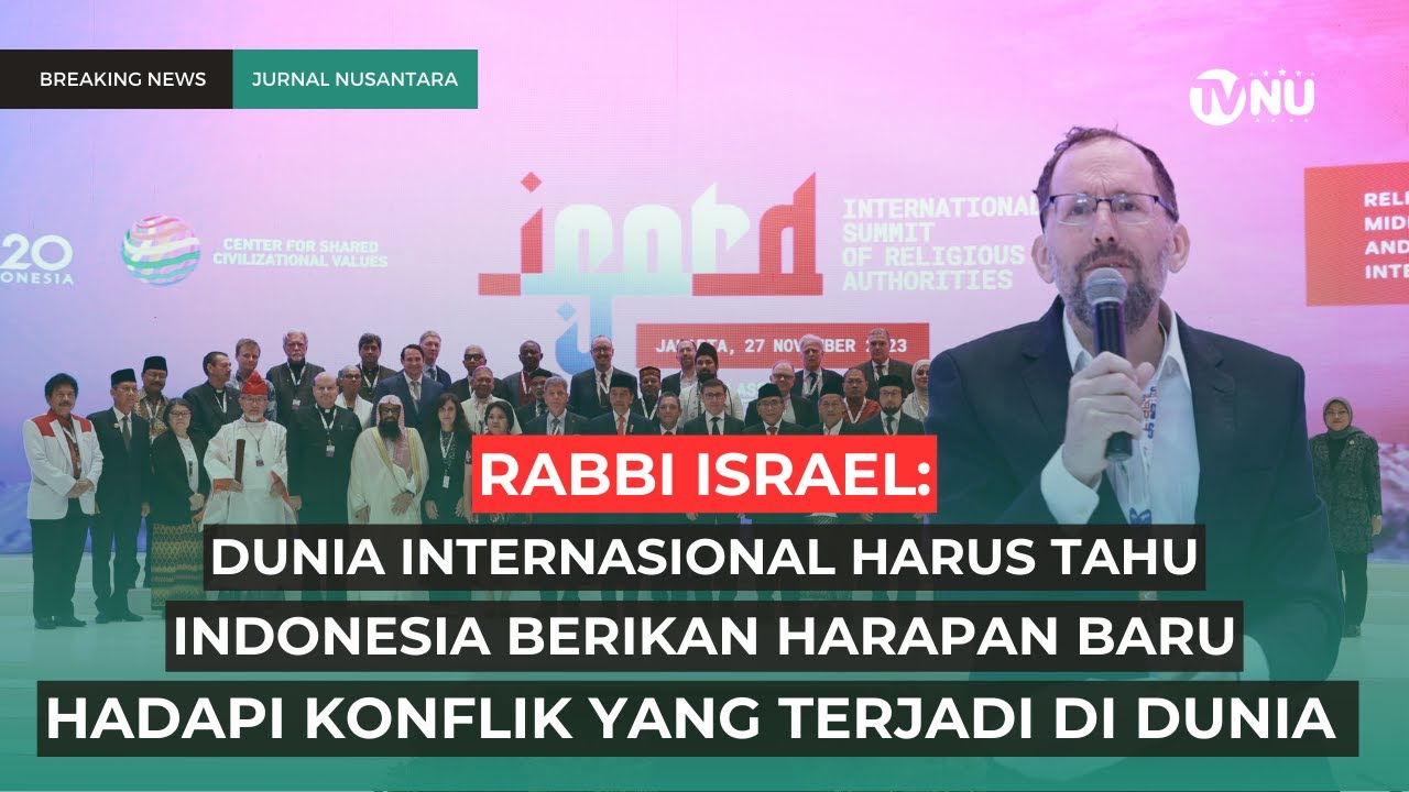 Rabbi Yahudi Tegaskan, Indonesia Negara Pelopor Kemanusiaan Global