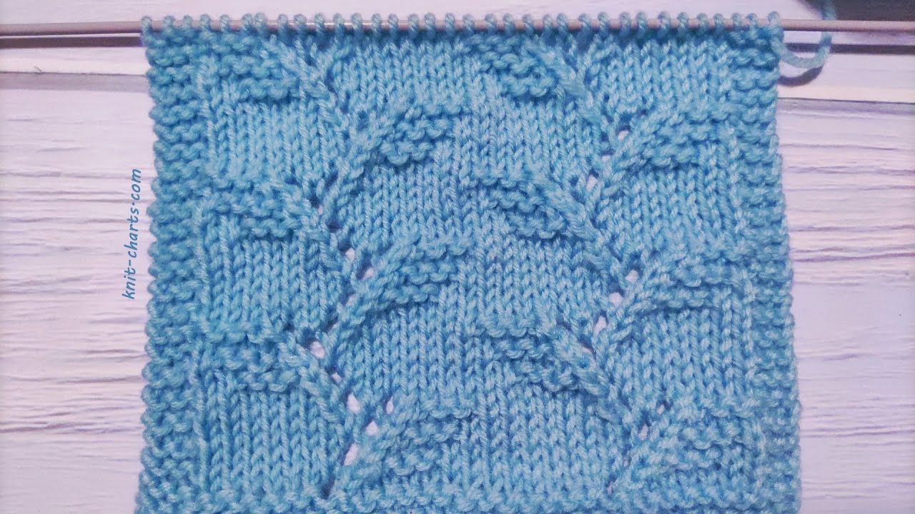 Lace Stitch Knitting 186| Ajourmuster stricken| Punto traforato ai ferri | Punto calado a dos agujas