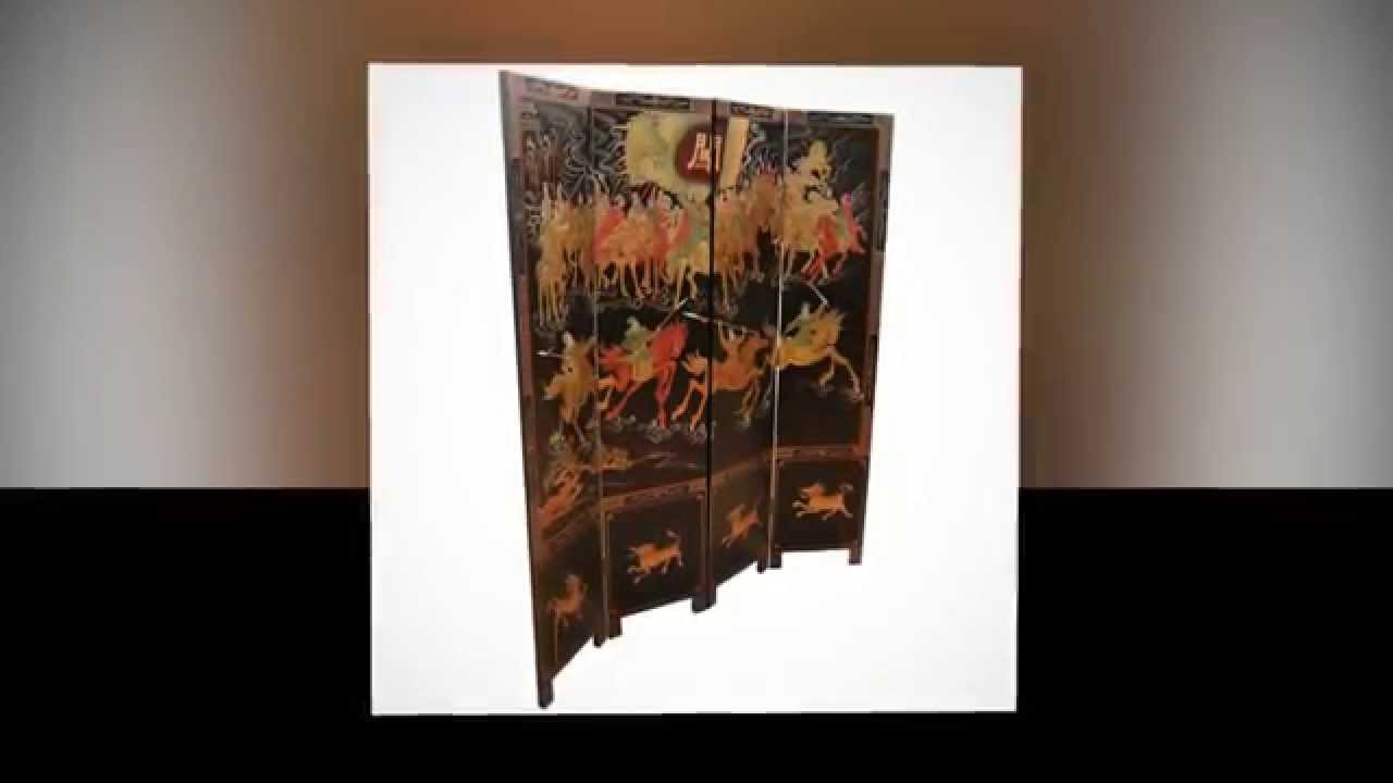Chinese Oriental Furniture Samuari Screen By Newquay Bonsai