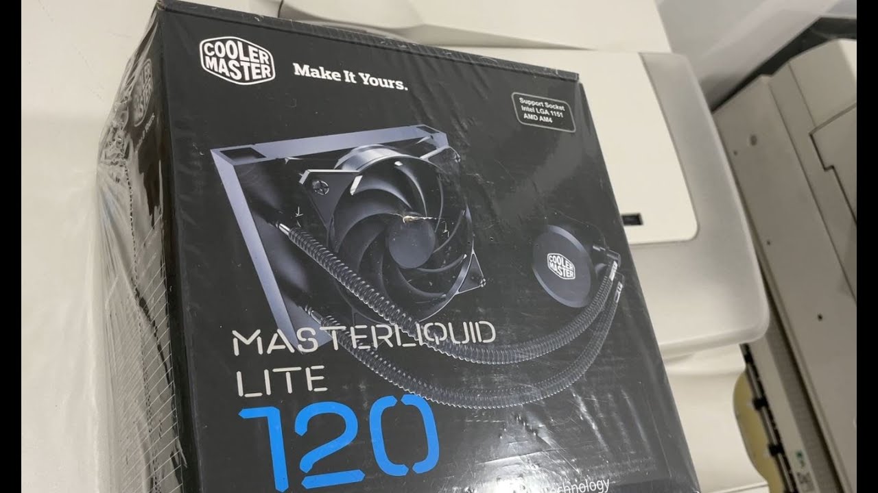 Установка Системы водяного охлаждения Cooler Master MasterLiquid Lite 120. Коротко