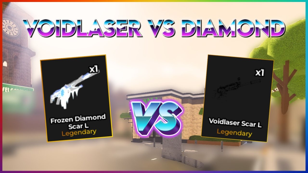 VOIDLASER VS FROZEN-DIAMOND SCAR L [OHIO ROBLOX] | Skin Comparison