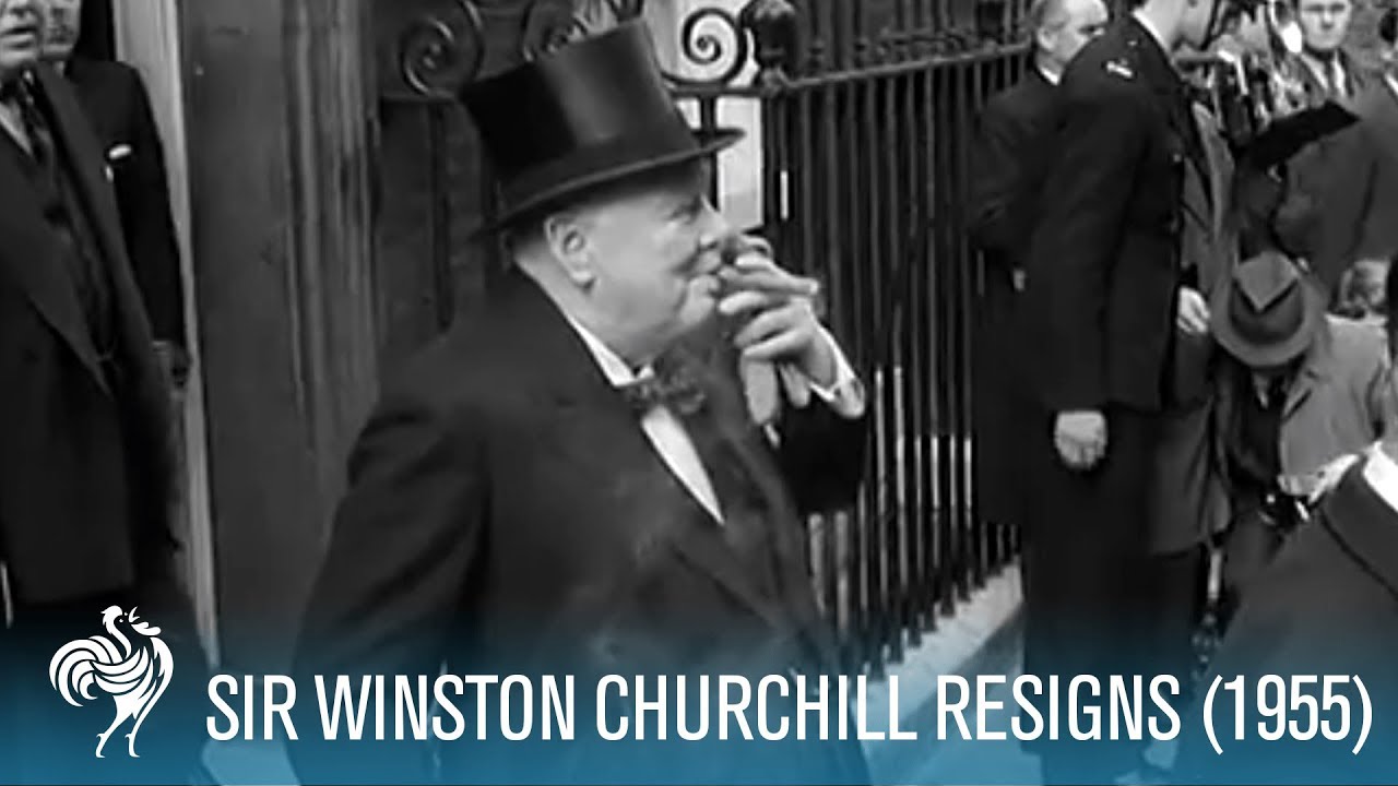 Sir Winston Churchill Resigns (1955) | British Path&eacute;