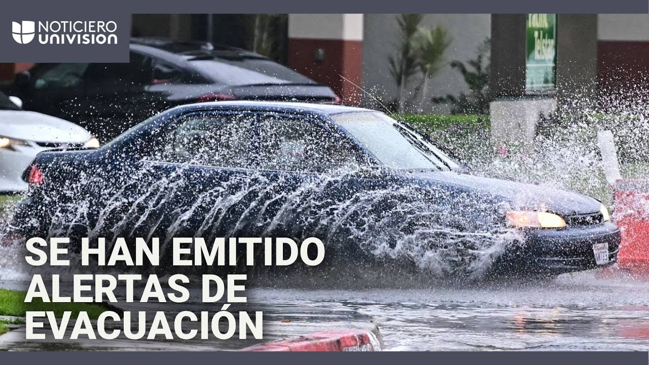 Río atmosférico amenaza con lluvias torrenciales, inundaciones y deslaves en el sur de California