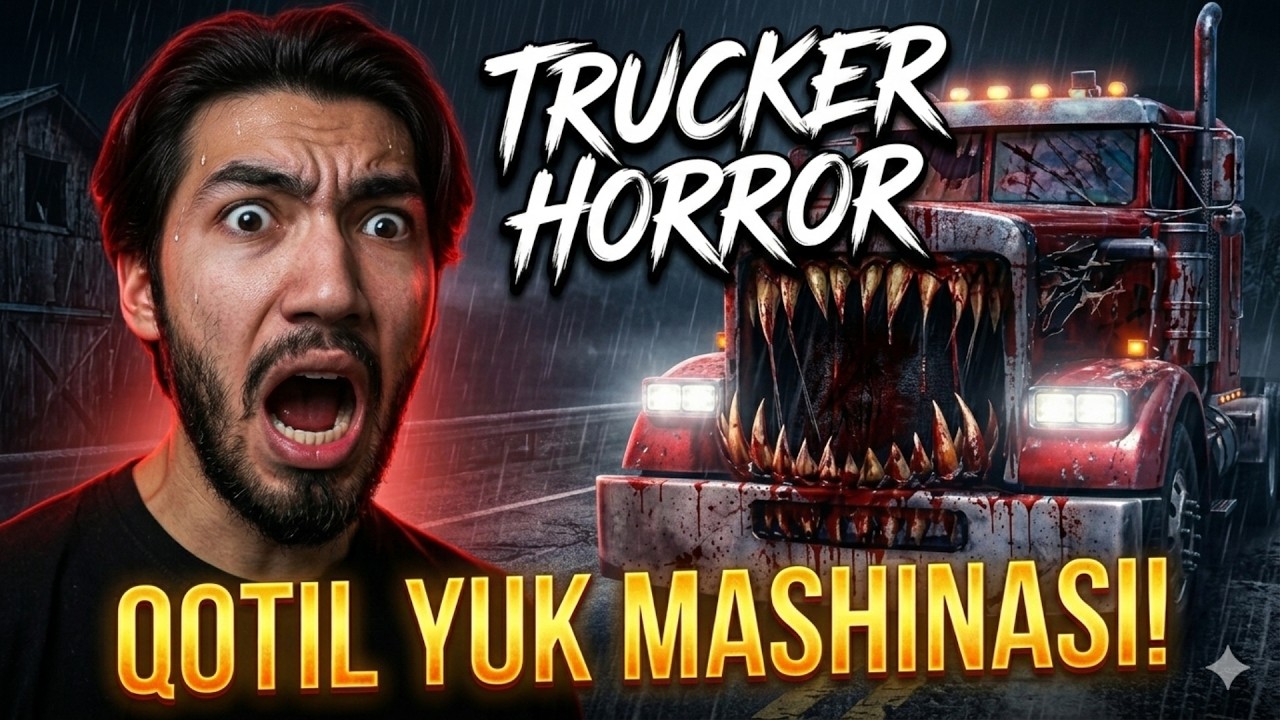 BU YERDA MENI O‘LDIRMOQCH I! 🚛 Trucker Horror (Uzbekcha Horror)