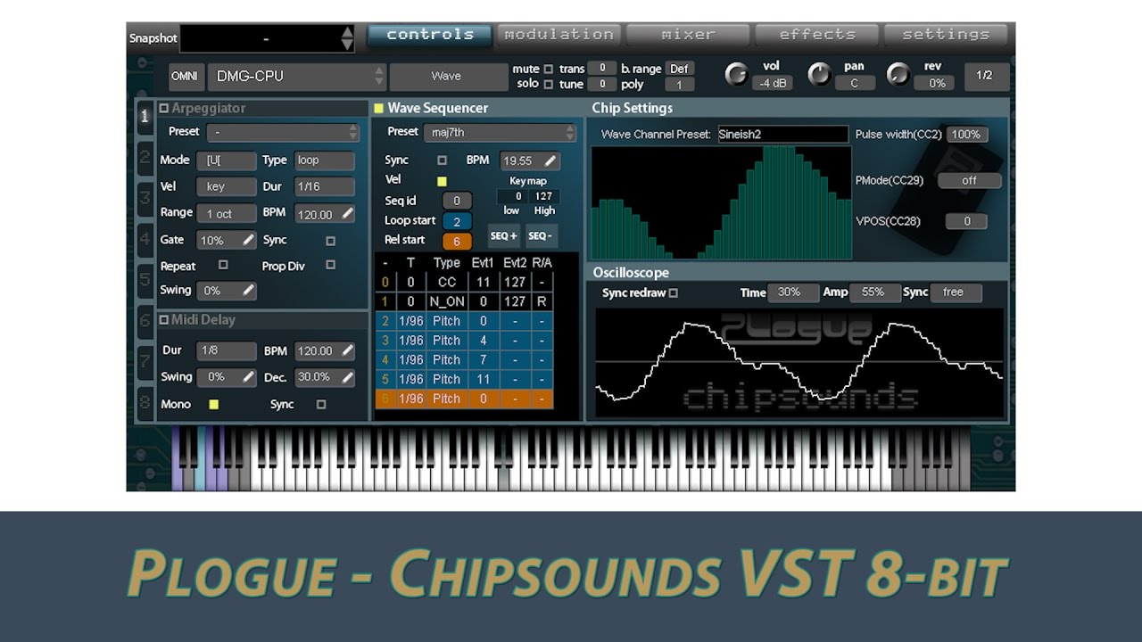 Plogue - Chipsounds | Синтезатор 8-бит