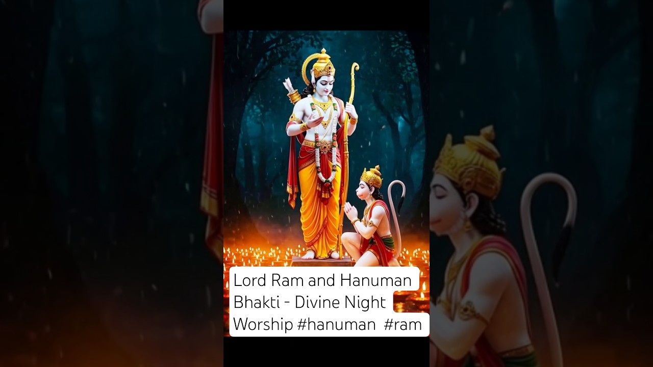 Lord Ram and Hanuman Bhakti - Divine Night Worship #hanuman  #ram