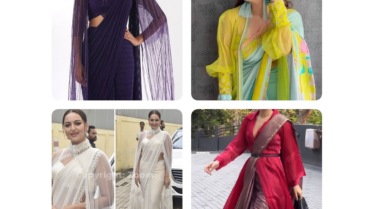 Party wear designer saree with jacket #fancysarees #video