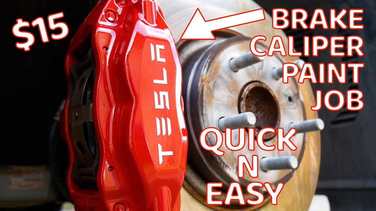Brake Caliper Painting Cheap Fast and Easy - Tesla Model S