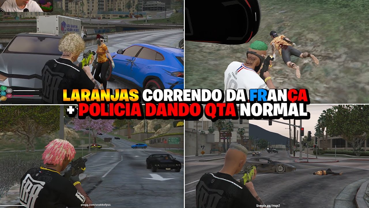 LARANJAS COM FICOU COM MEDO DA FRANÇA E FORAM WIPADOS! + QTA DA POLICIA 😱