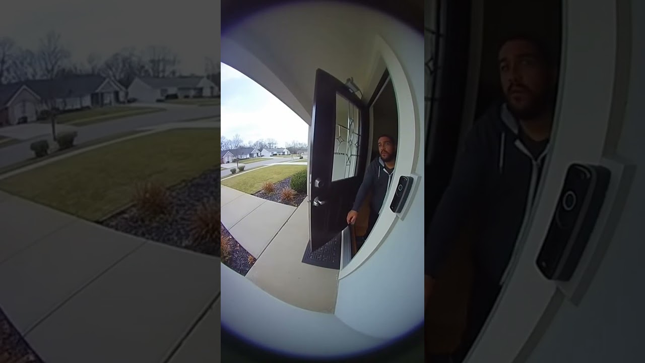 Run after ringing the doorbell🤣🤣 
