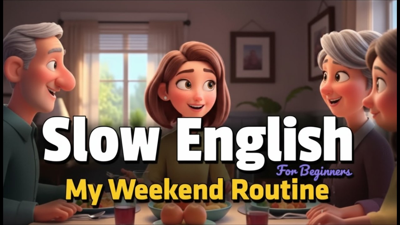 My Weekend Routine | Slow English Listening Practice for Beginners (A2)