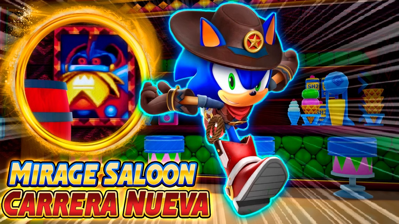 🏜️ ¡MIRAGE SALOON FINALMENTE en Sonic Speed Simulator! 🤠 Carrera de Sonic Mania 🌵