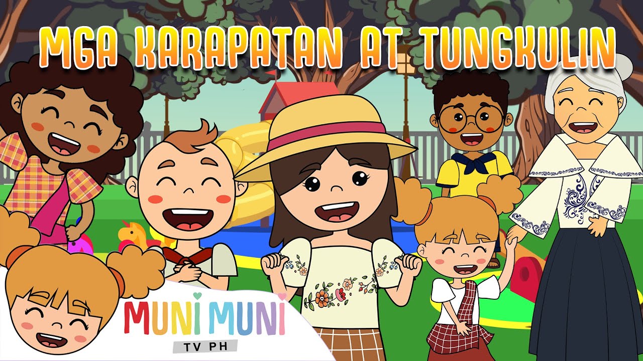 MGA KARAPATAN AT TUNGKULIN | Animated Filipino Nursery Rhyme | Muni Muni TV PH