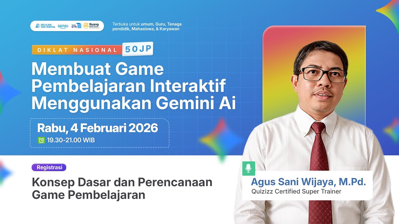 Diklat! Konsep Dasar dan Perencanaan Game Pembelajaran