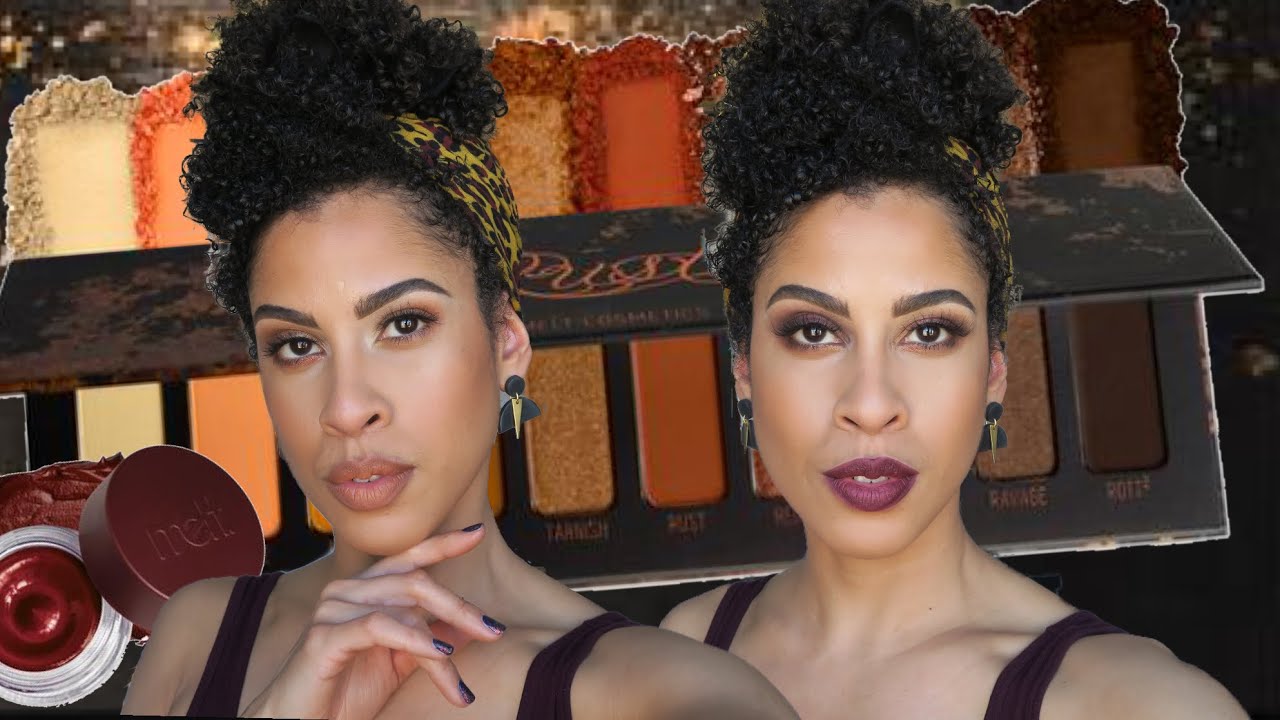 MELT COSMETICS - Rust Eyeshadow Palette - Review + 4 Looks | kinkysweat