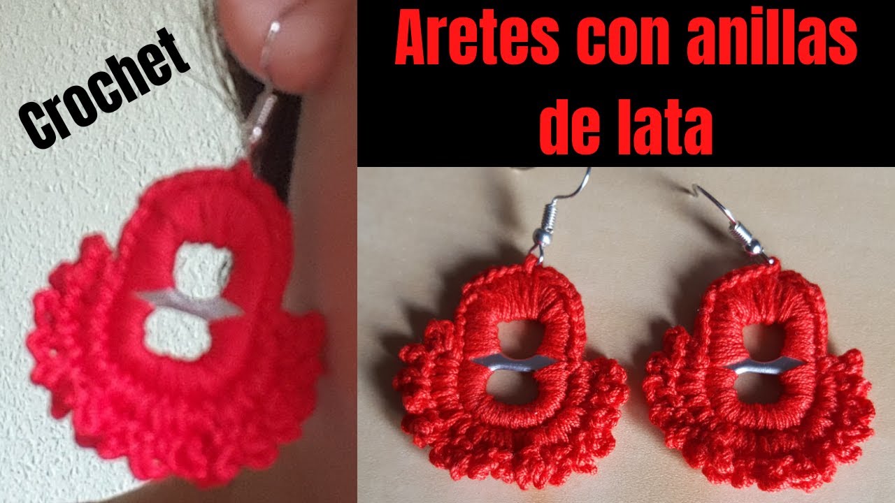 #aretes #anillasdelata #principiantes                  Aretes con anillas de lata para principiantes
