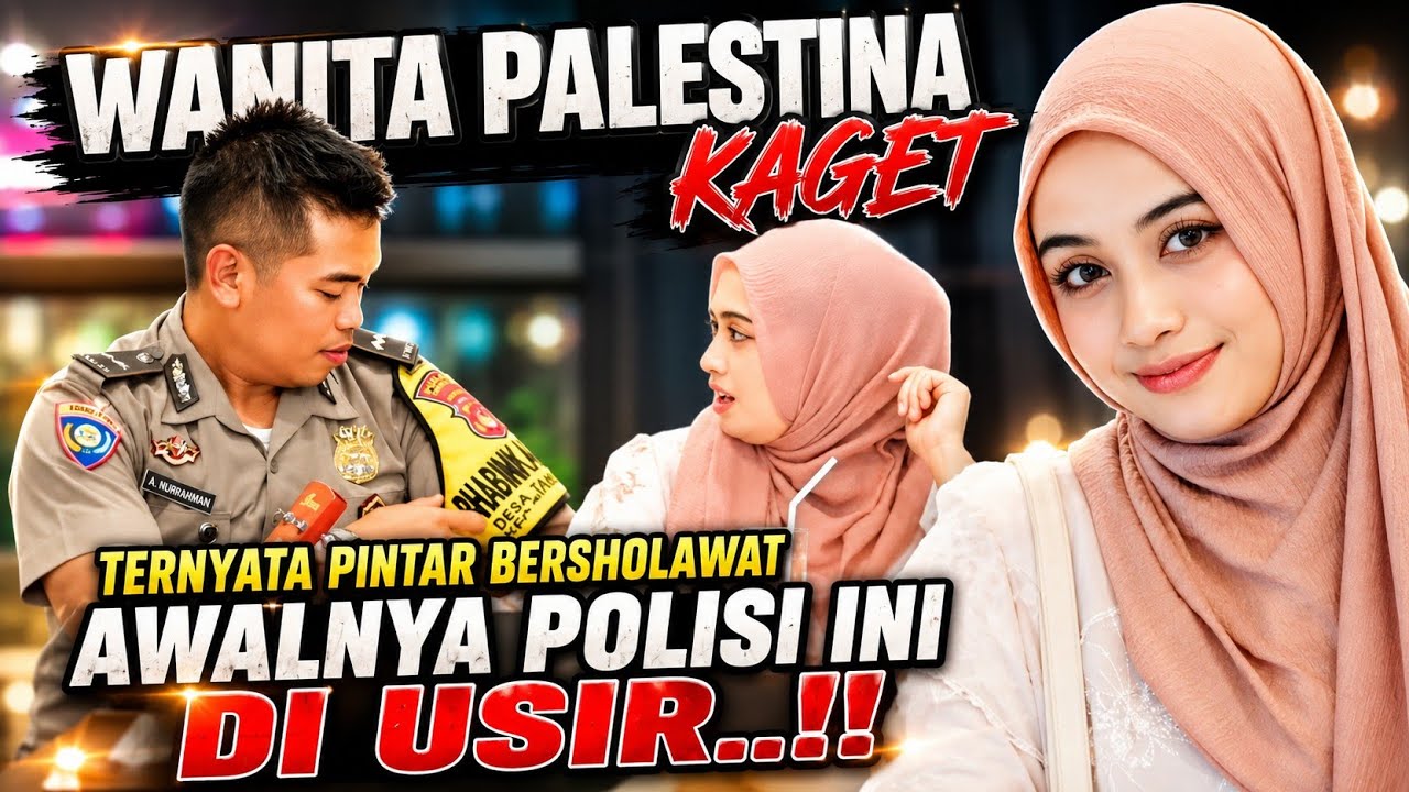 WANITA PALESTINA CANTIK INI KAGET TERNYATA BERSUARA MERDU AWALNYA POLISI INI DI USIR