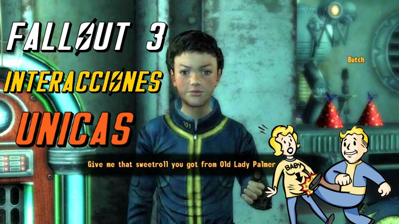 FALLOUT 3 INTERACCIONES UNICAS del PERK CORAZÓN de NIÑO