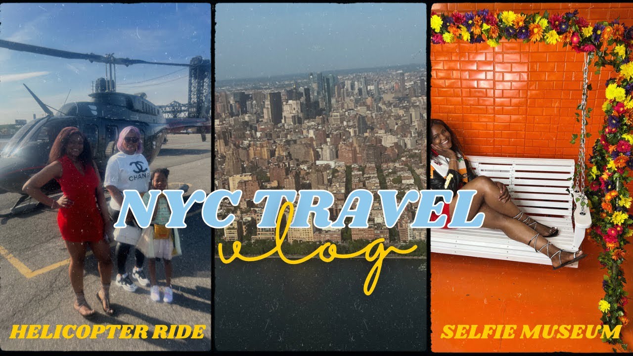 Travel VL &hearts; G : A DAY IN NYC | helicopter ride , sightseeing , Statue of Liberty + family