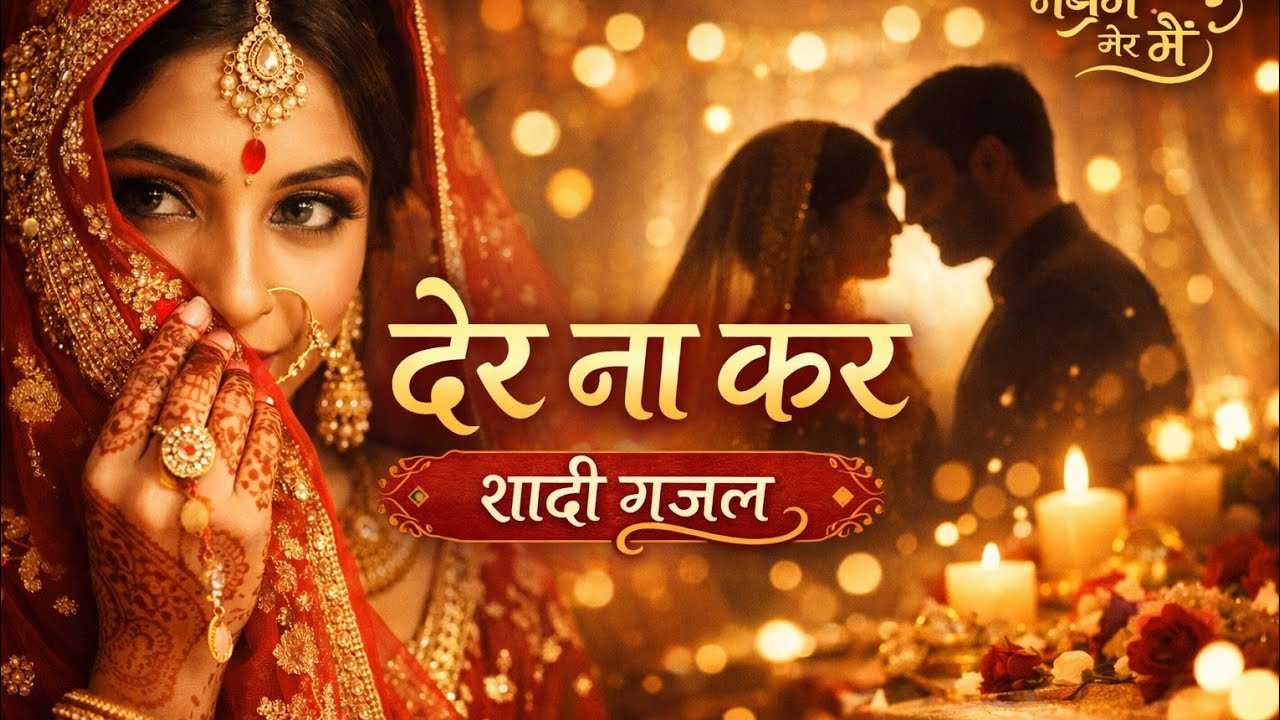 देर ना कर | शादी ग़ज़ल | Romantic Wedding Ghazal | AI Generated | Nagme Aur Main