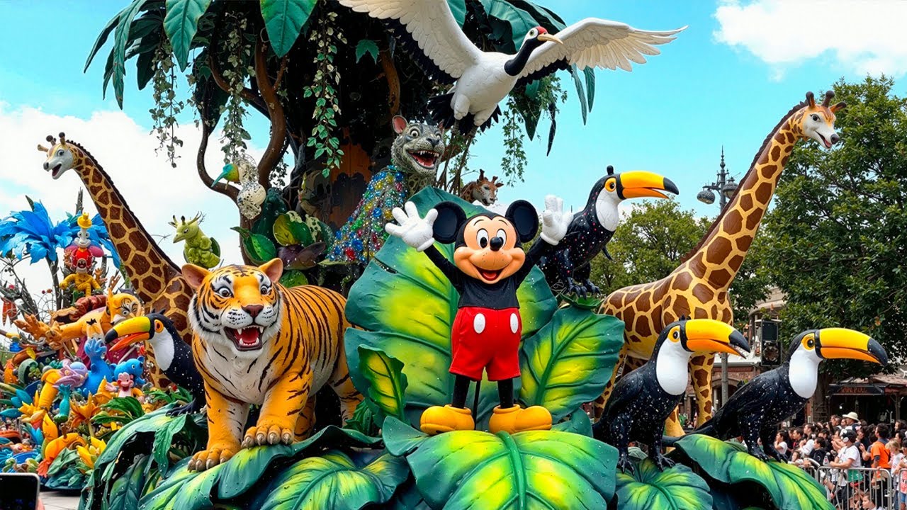 [4k] Jungle Parade at Disneyland 2025 | Full Experience 1 Hour Parade Walkthrough