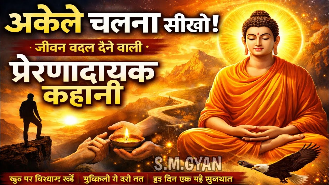 अकेले चलना सीखो – जिंदगी बदलने वाली बुद्ध की प्रेरणादायक कहानी |#gautambuddha | S.M.GYAN
