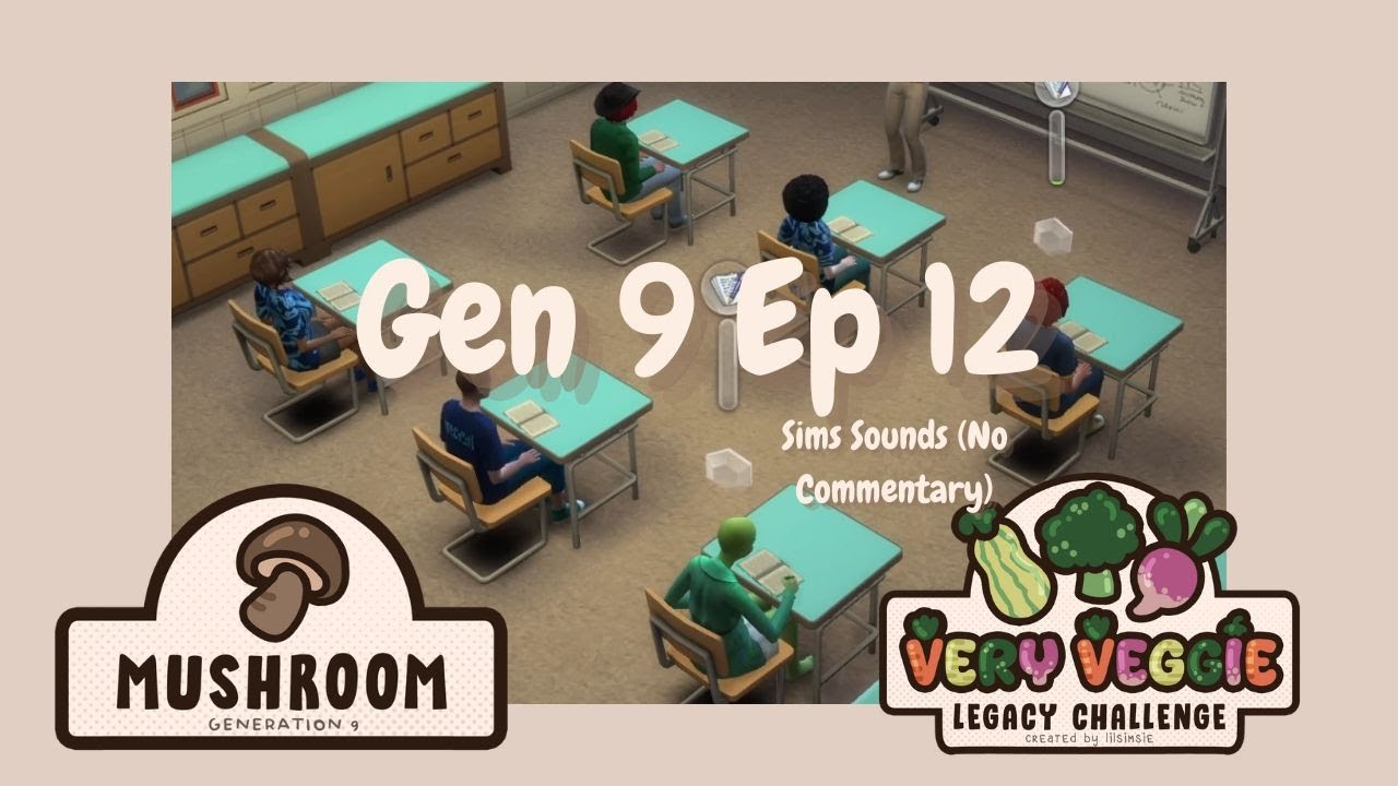 Competing for the biggest brain | Very Veggie Challenge Gen 9 Ep 12 | Sims Sounds (No Commentary)