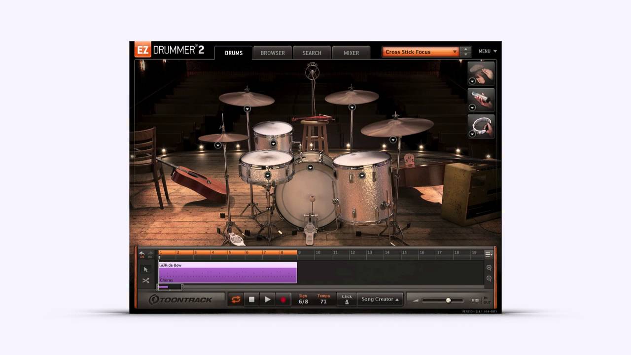 EZdrummer 2: Edit Play Style feature