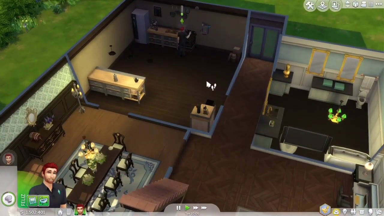 The sims 4 PS4 Fat jogando com mouse e teclado