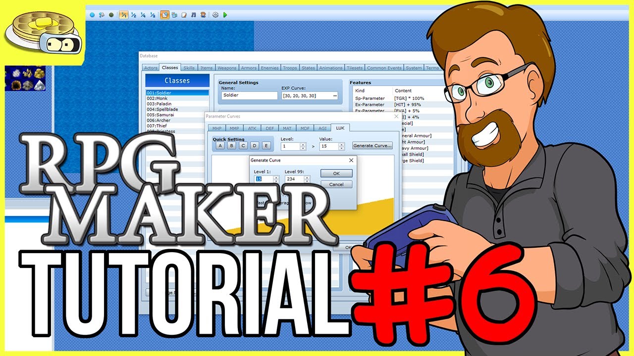 Defining Character CLASSES | BenderWaffles Teaches - RPG Maker Tutorial HOW TO #6 Guide VX MV MZ