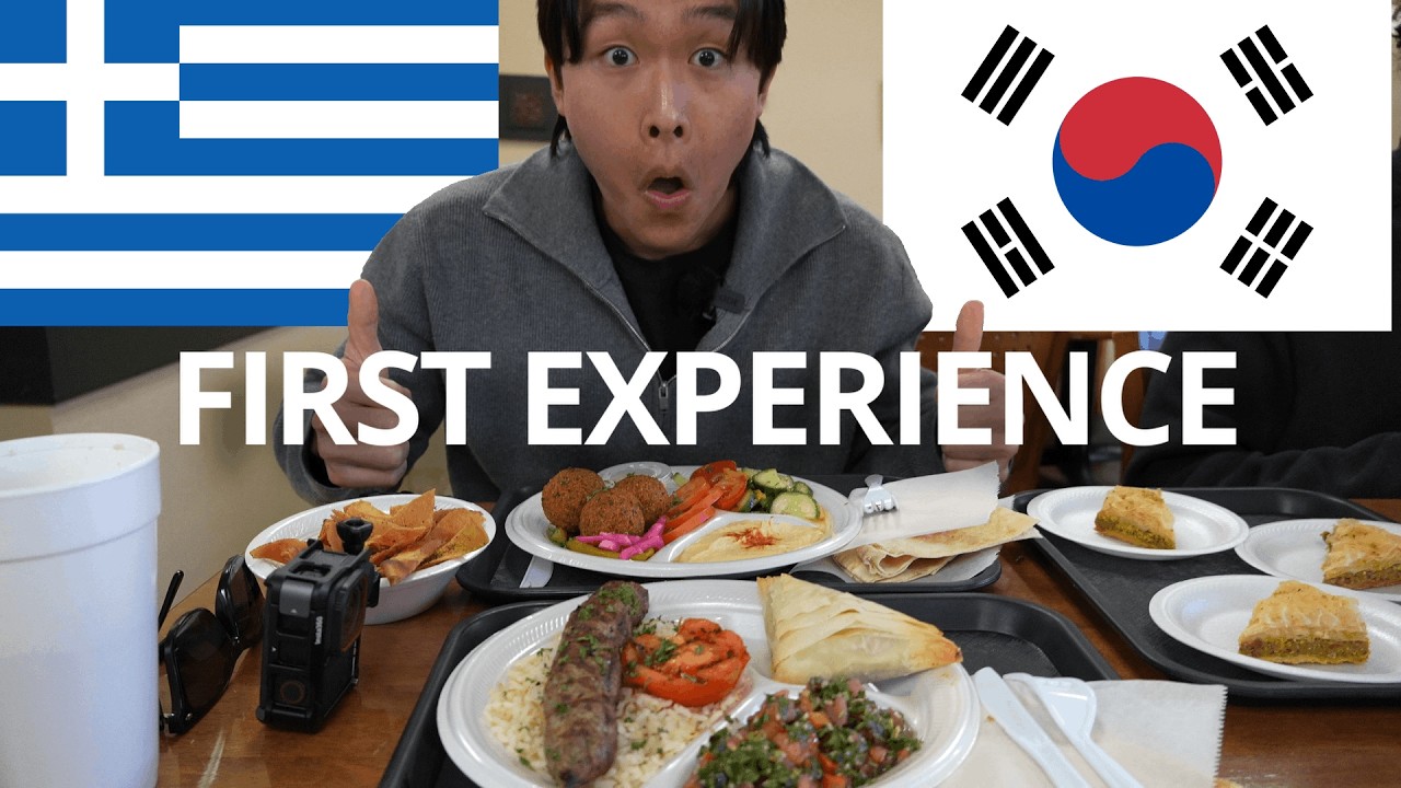 KOREAN TRIES MEDITERRANEAN FOOD IN THE HOOD 🇬🇷🇱🇧