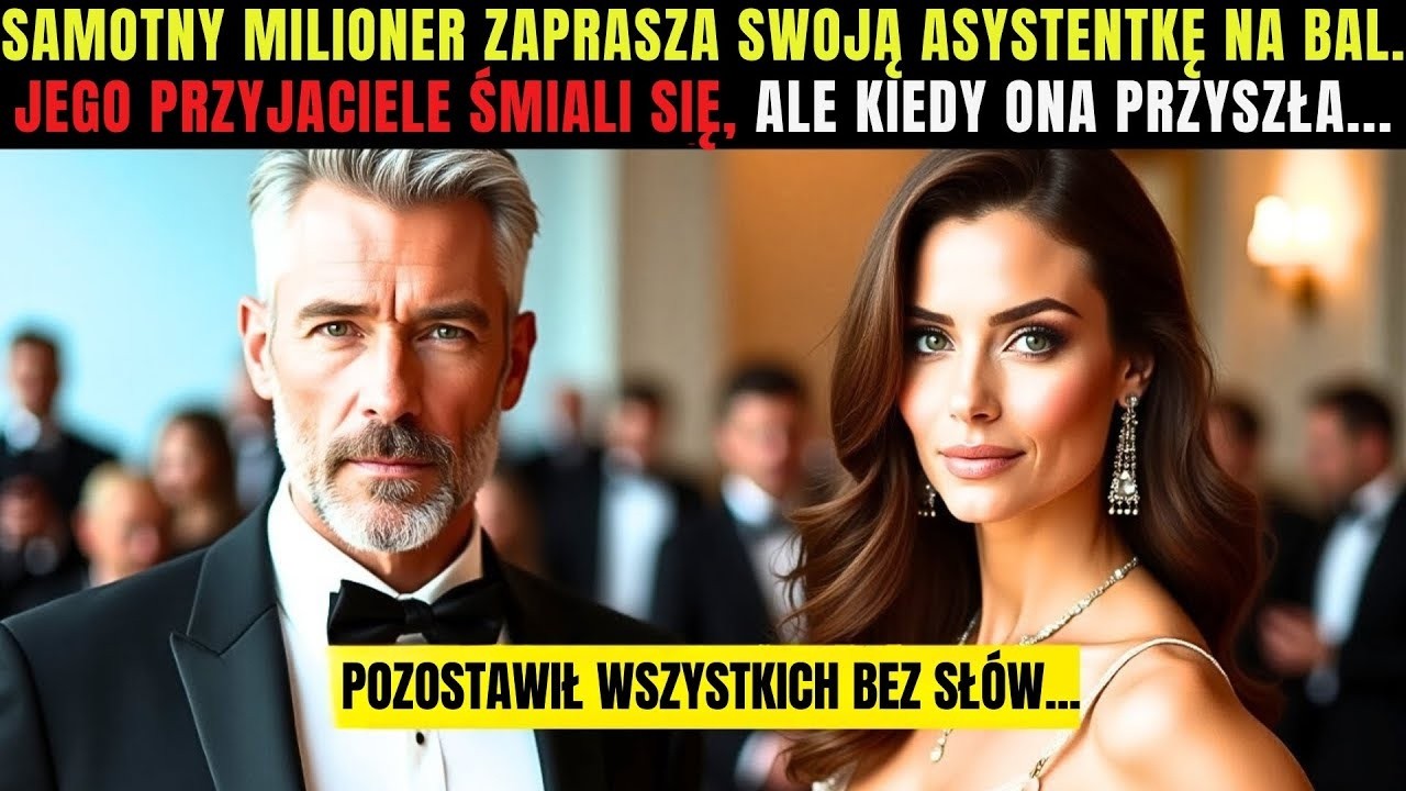 🔴Samotny milioner zaprasza swoją asystentkę na bal  Jego przyjaciele śmiali się, ale kiedy ona