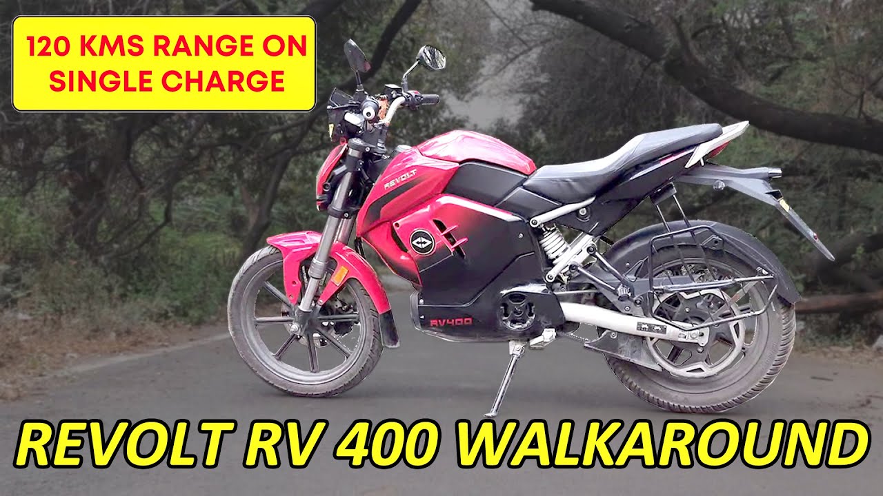 Revolt RV400 Electric Motorcycle walkaround