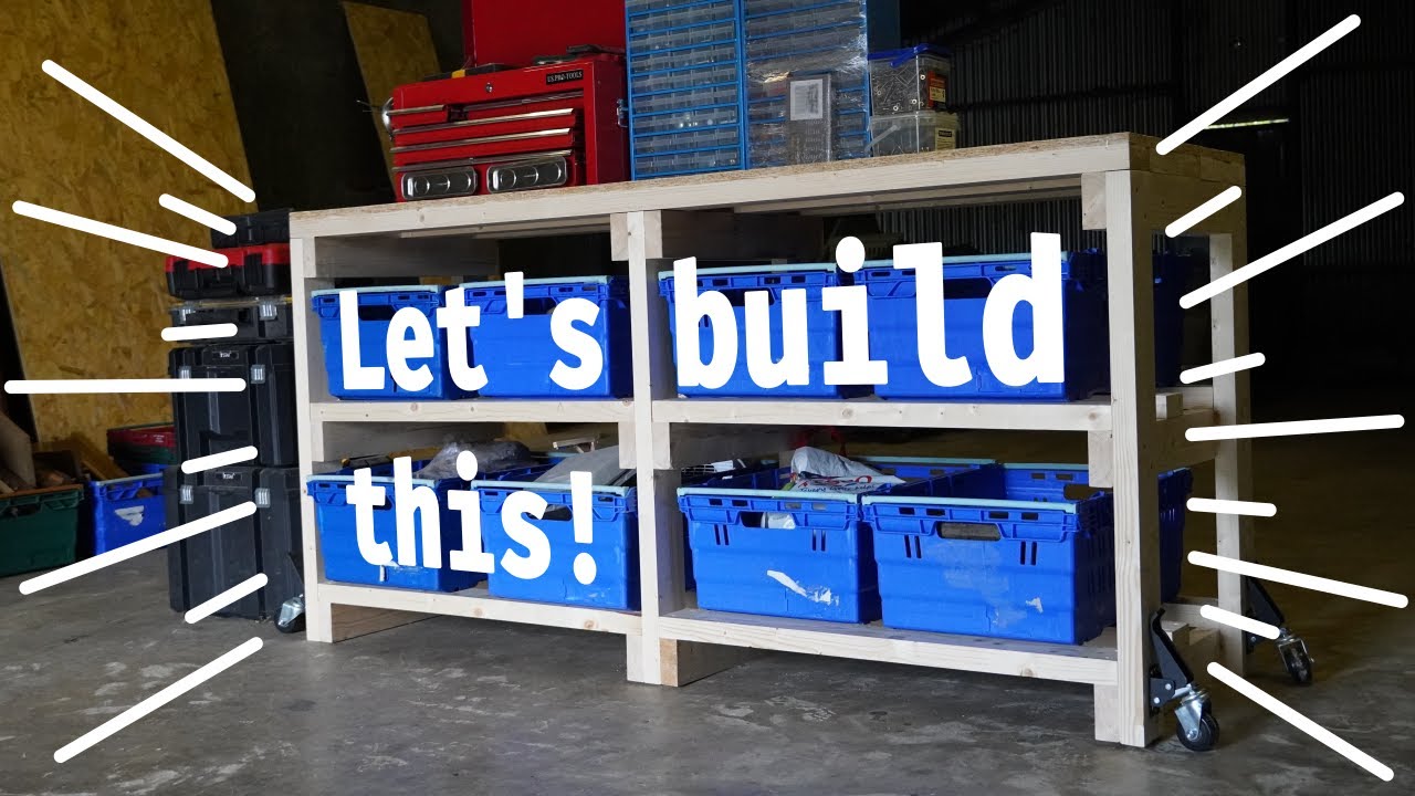 Veg Box Shelves & Workbench!
