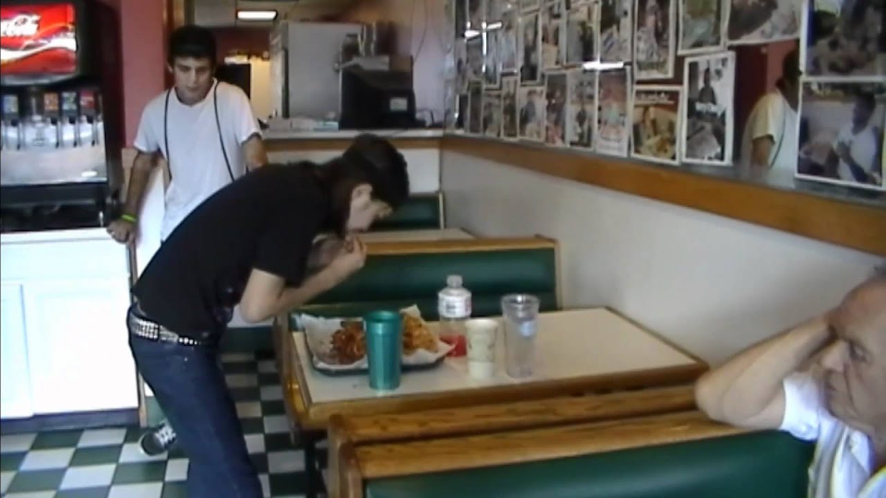 Man v Food, 15 Sliders, 2lb of Fries, and a Shake (record set)