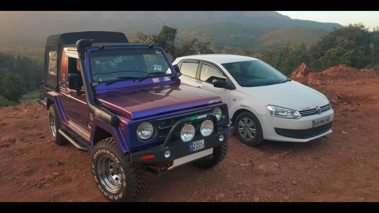 Gypsy 4X4 - Chikmagalur - Exhaust Sound - Mountain Run