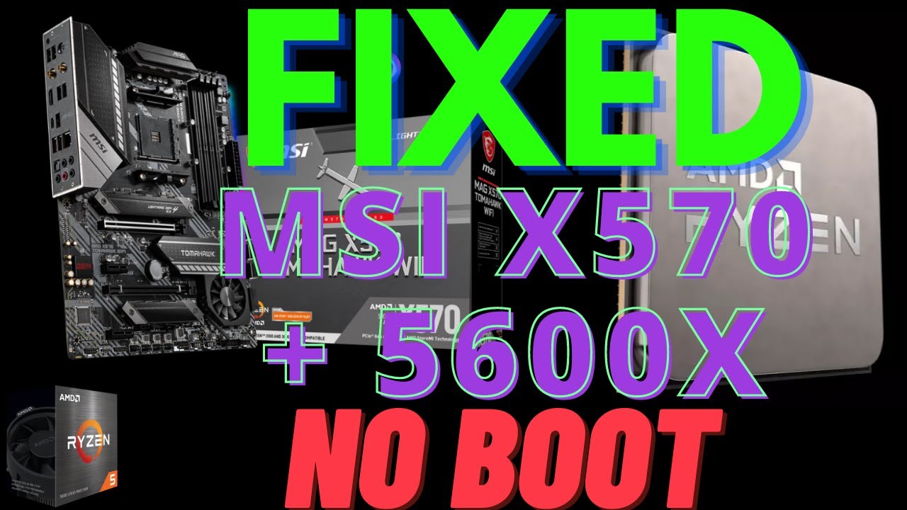 РЕШЕНО | X570 TOMOHAWK + RYZEN 5600X НЕ ЗАГРУЖАЕТСЯ | РУКОВОДСТВО |