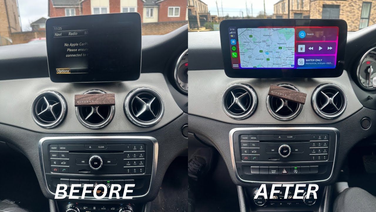 Обновление экрана камеры заднего вида для Mercedes GLA CLA A/B-класса 2011-2019 с беспроводным Ap...