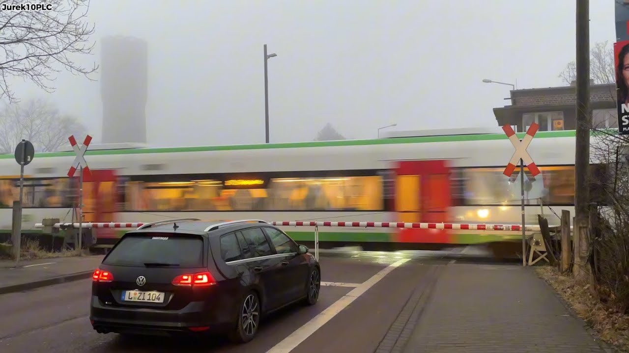 Bahn&uuml;bergang Leipzig - Gro&szlig;zschocher [D] // German Level Crossing // Przejazd kolejowy