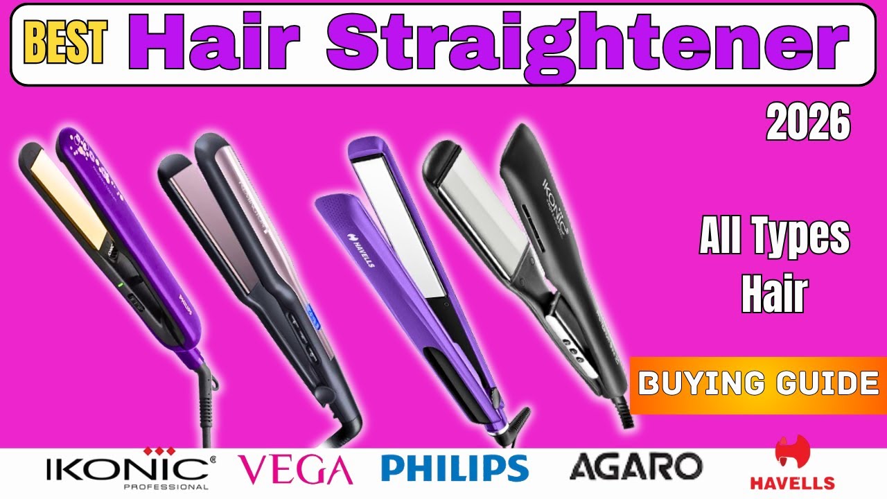 Best Hair Straighteners In India 2026 | Phillips, Ikonic, Vega, Havells Straightener Buying Guide