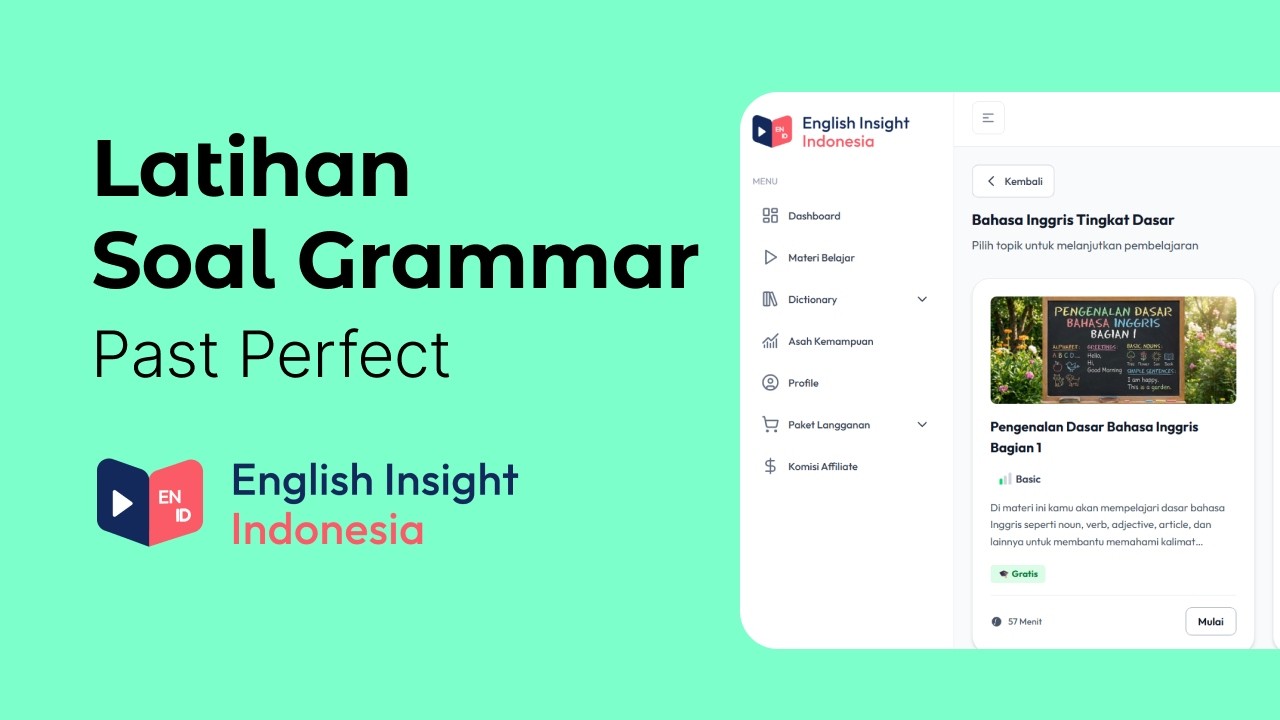 Belajar Bahasa Inggris - Latihan Soal Past Perfect Tense