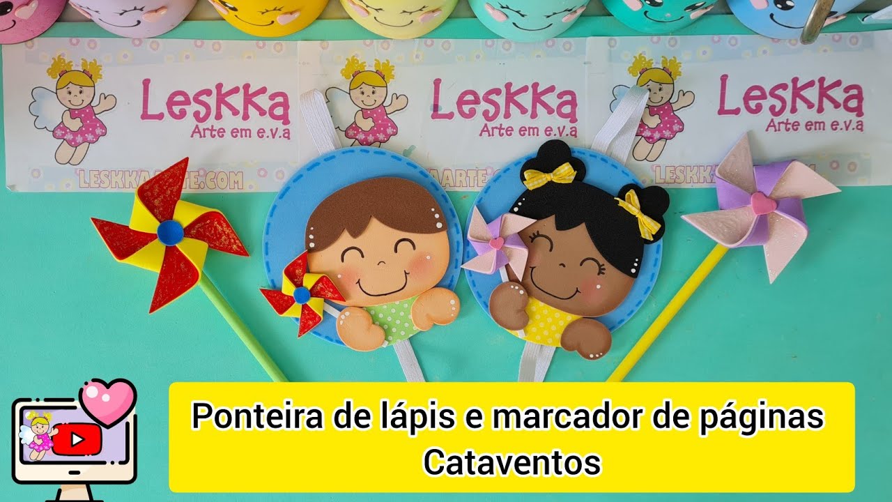 DIY - PONTEIRA DE LÁPIS E MARCADOR DE PÁGINA CATAVENTO