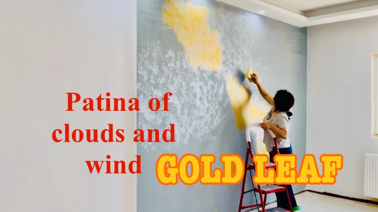  Gold Leaf on Walls… Unreal Results! |تکنیک ورق طلا دیوار ‌ |طرح جزیره با ورق طلا|پتینه با ریحانه