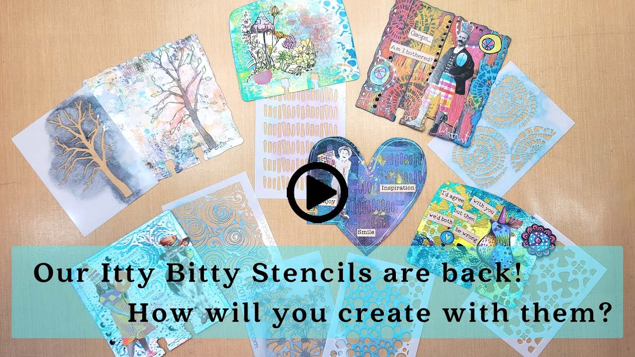 Our Itty Bitty Stencils Are Back! How Will You Create With Them?