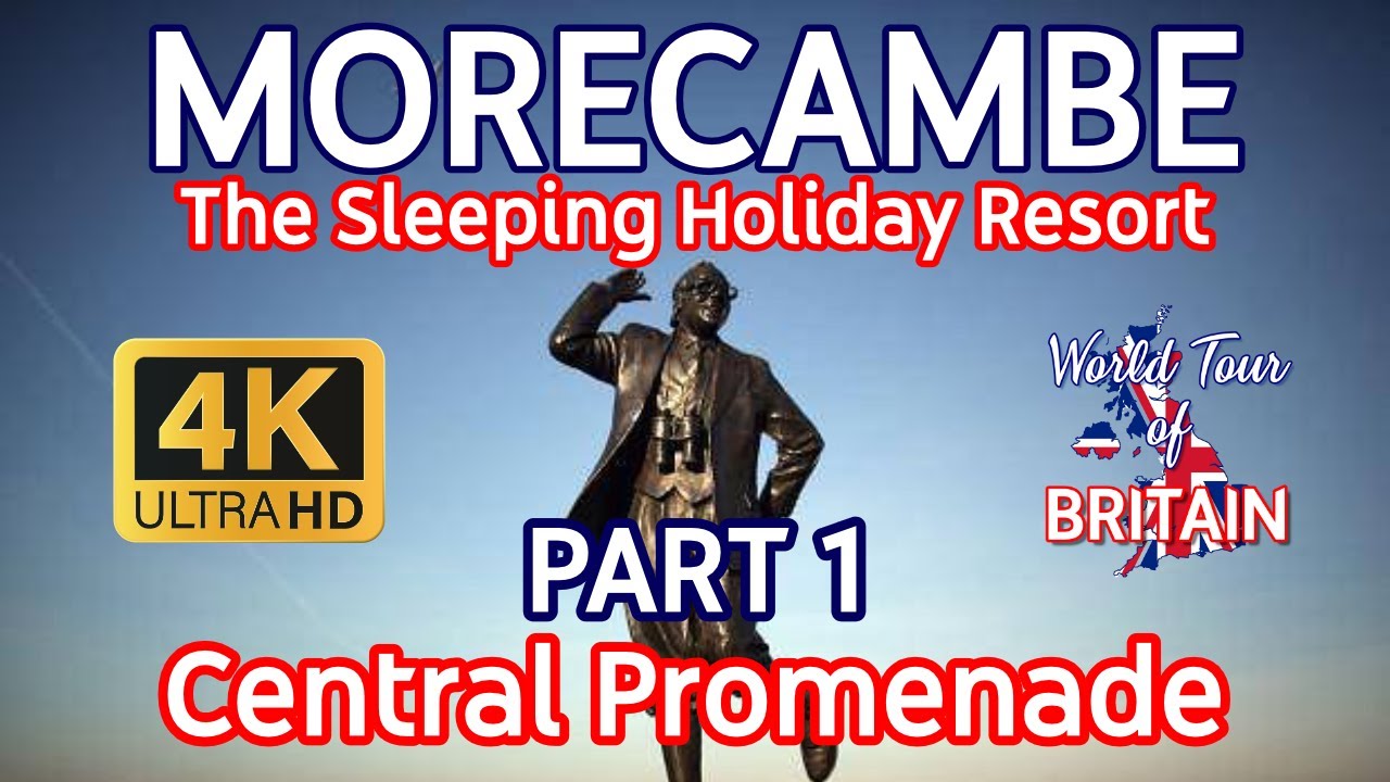 MORECAMBE: (Part 1) Central Promenade Walk and AMAZING HISTORY!